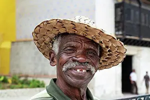 Heads Prints: Portrait of a man, Santiago de Cuba, Cuba, Central America