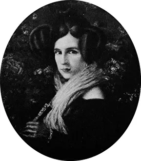Opera Prints: Portrait of Margherita Barezzi (1814-1840) the first wife of Giuseppe Verdi (1813-1901) an Italian opera composer