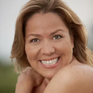 Positivity Prints: Portrait of a mature woman smiling