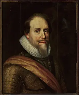 Portrety Prints: ﻿Portrait of Maurice of Orange. Ravesteyn, Jan Antonisz. van (ca 1572-1657), painter