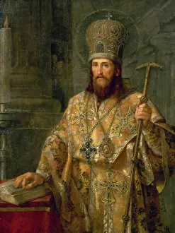 Priest Prints: Portrait of Metropolitan Dimitri Rostowski of the Russian Orthodox Church by Vladimir Lukic Borovikovskij