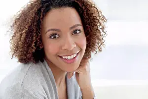 Woman Only Prints: Portrait of mid adult woman