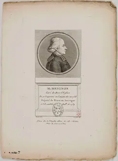 Curve Prints: Portrait of Mr. Brignon. Wilbrode Nicolas Magloire curve