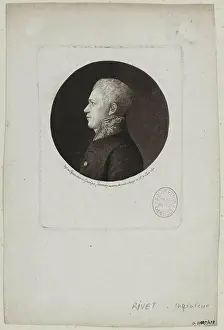 Portrait of Mr. Rivet, Engineer. Edma Queenedey (1756-1830). "Portrait of Mr. Rivet, Engineer". Physionotrace. 1810