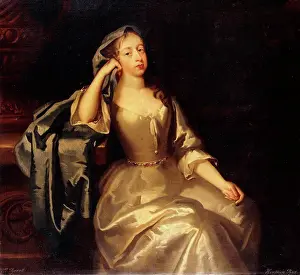 Oil On Canvas Prints: Portrait of Mrs. Tyrell, three-quarter-length