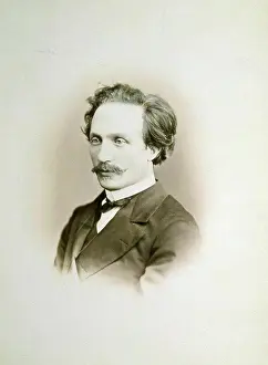 Blackwhite Prints: Portrait of the Pianist and Organist Alexander Winterberger (1834-1914) by Levitsky