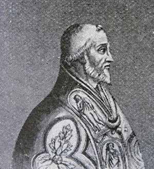 Pope Prints: Portrait of Pope Leo IX (1002-1054) born Bruno of Egisheim-Dagsburg