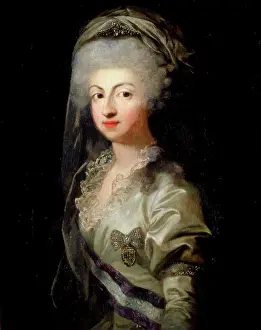 Saxony Prints: Portrait of Princess Carolina Maria Teresa Giuseppa of Parma (1770-1804), Anonymous