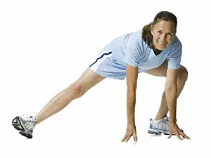 Toughness Prints: Portrait of a senior woman exercising