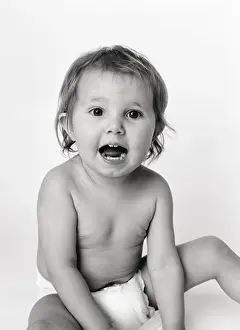 Nappy Prints: Portrait of a small child