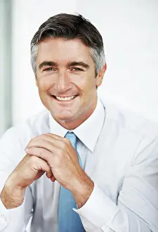 Finland Prints: Portrait, smile and confident business man in office for company experience