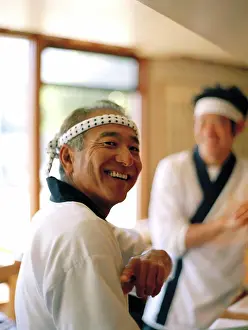20 To 25 Years Prints: Portrait of a smiling mature man in traditional clothing