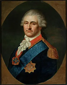 Portrait of Stanis Ava of August Poniatowski in a general uniform; LAMPS