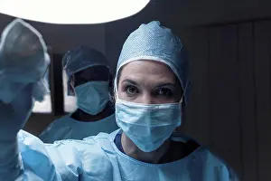 Competence Prints: Portrait of surgeon wearing mask