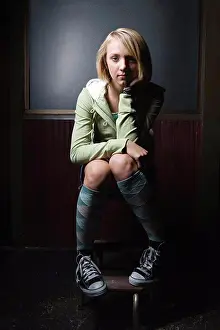 Looking Ahead Prints: Portrait of a teenage girl