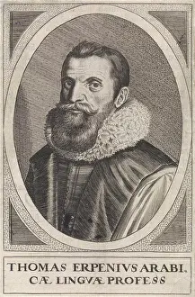 Professor Prints: Portrait of Thomas Erpenius, Abraham Elzevier (I)