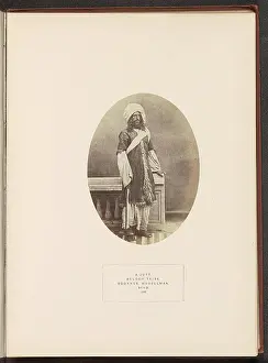 Voorkeursbeeld Prints: Portrait of one unknown Jat man from Sindh; A jutt. Beloch Tribe. Soonnee Mussulman. Sind