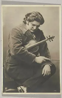 Portrait of the violinist Isay; Isay, violinist