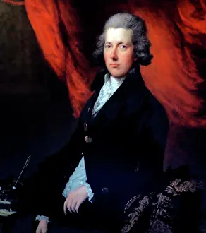 Draughtsman Prints: Portrait of William Pitt the Younger by Thomas Gainsborough (1727-1788) English portrait and landscape painter