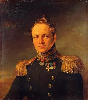 Neoclassicism Prints: Portrait of Yevgeny Alexandrovich Golovin (1782-1858), Dawe, George (1781-1829)