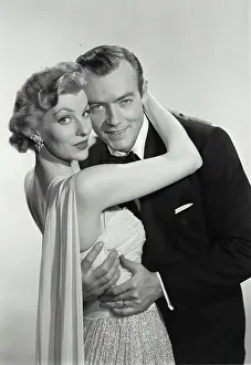 Sexy Prints: Portrait of young couple embracing each other