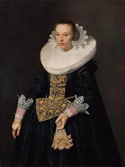 Panel Prints: Portrait of a Young Woman; Nicolaes Eliasz