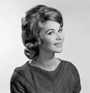 Medium Length Hair Prints: Portrait of young woman smiling