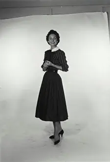 Skirt Prints: Portrait of a young woman smiling