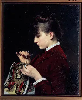 Skilled Prints: Portrait of young woman by unknown artist
