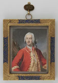 Portret mężczyzny w czerwonym fraku. unknown, painter