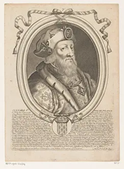 Portret Van Chlotharius 1, Nicolas de Larmessin (1)
