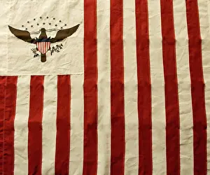 Portsmouth Prints: PORTSMOUTH, Va. - A replica revenue cutters ensign during the War of 1812 is shown Thursday