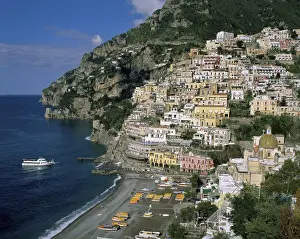 Countries Prints: Positano Amalfi Coast Campania Italy