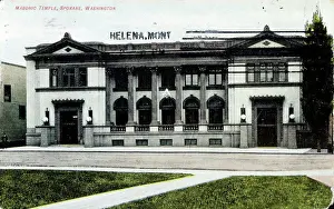 Architect Prints: Postcard depicting the Masonic Temple