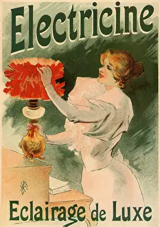 Nostalic Prints: Poster Advertisement for Electric Lamps