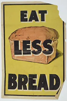 1917 Prints: Poster, Eat Less Bread, 1917