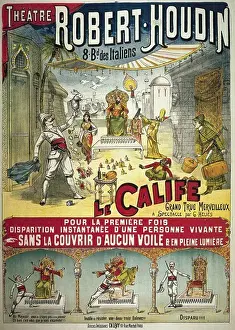 George Prints: Poster of Le Calife, magic show. Theatre Robert-Houdin, Paris. 1891
