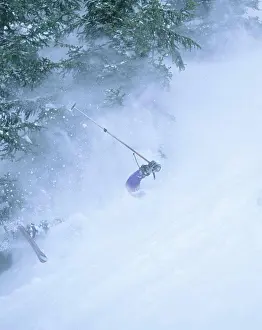 Skier Prints: Powder skiing in St Anton, Austria