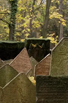 Grave Prints: Prague, Czech Republic, headstones in the Old Jewish Cemetary