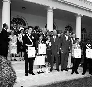 Foundation Prints: Presentation of the American Automobile Association (AAA) Lifesaving Awards in the Rose Garden
