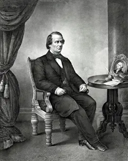Johnson Prints: President Andrew Johnson. Johnson was the 17th President of the United States