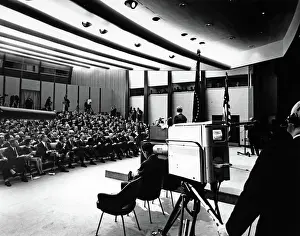 Assistant Prints: Press Conference, State Department Auditorium