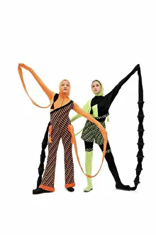 Hinreissend Prints: Pretty teens in fantastic clothes isolated shot Pretty teens in fantastic aliens clothes full-length isolated shot