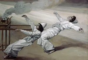 Old Testament Prints: The Two Priests are Destroyed James Tissot (1836-1902 French) Jewish Museum, New York City
