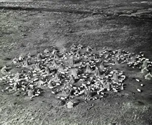 Sudan Prints: A Primitive African Village is amazed by its first airplane south of Egypt