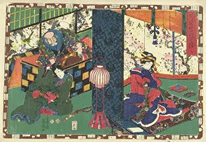 Prince Prints: Prince Genji and man in big chest