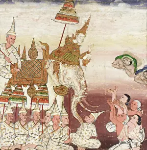 Prince Prints: Prince Vessantara Gives Away His White Elephant
