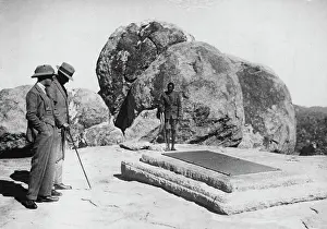 1947 Prints: The Prince Visits Cecil Rhodes's Grave