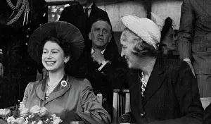 Picture Prints: Princess Elizabeth at The Bath And West Agricultural Show - The Princess was in a happy mood as she chatted with