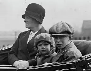 Her Majesty Prints: Princess Elizabeth Out Driving At Windsor